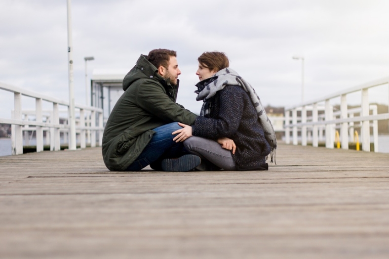 Winter Paarshooting Fähranleger Kiel